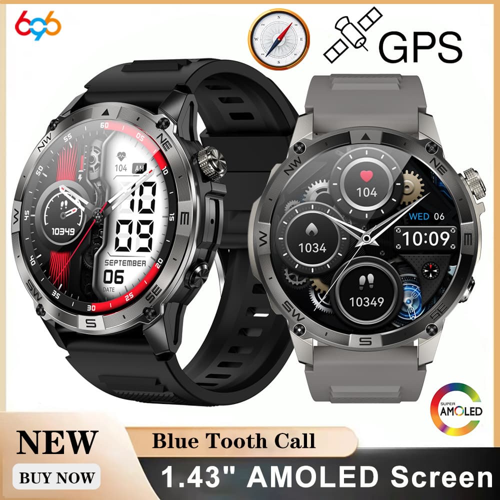 GPS Beidou Sports Watch HK08 Marathon Running Cycling Cross Country Swimming Racing Altitude Air Pressure Compass 1