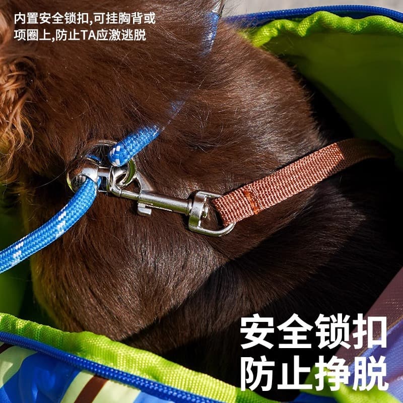zeze Casual Cat Bag Going Out Portable Bag Back Cat Bag Contrast Color Striped Outing Cat Bag Portable Crossbody Cat Artifact 3
