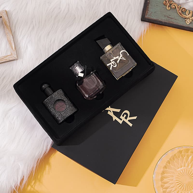 Cross-border direct supply of women's perfume gift box set Black Opium Eau de Liberty reverse Paris perfume three-piece set wholesale 9