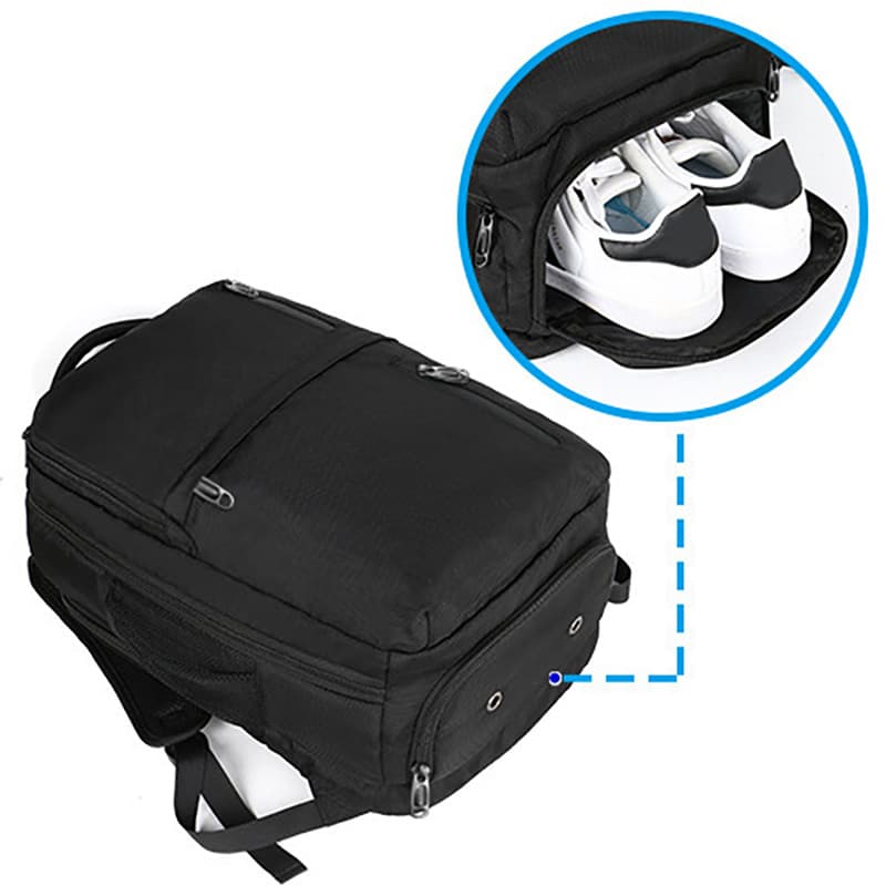 Spot travel laptop backpack 17-inch carry-on luggage backpack business weekend overnight luggage bag 4