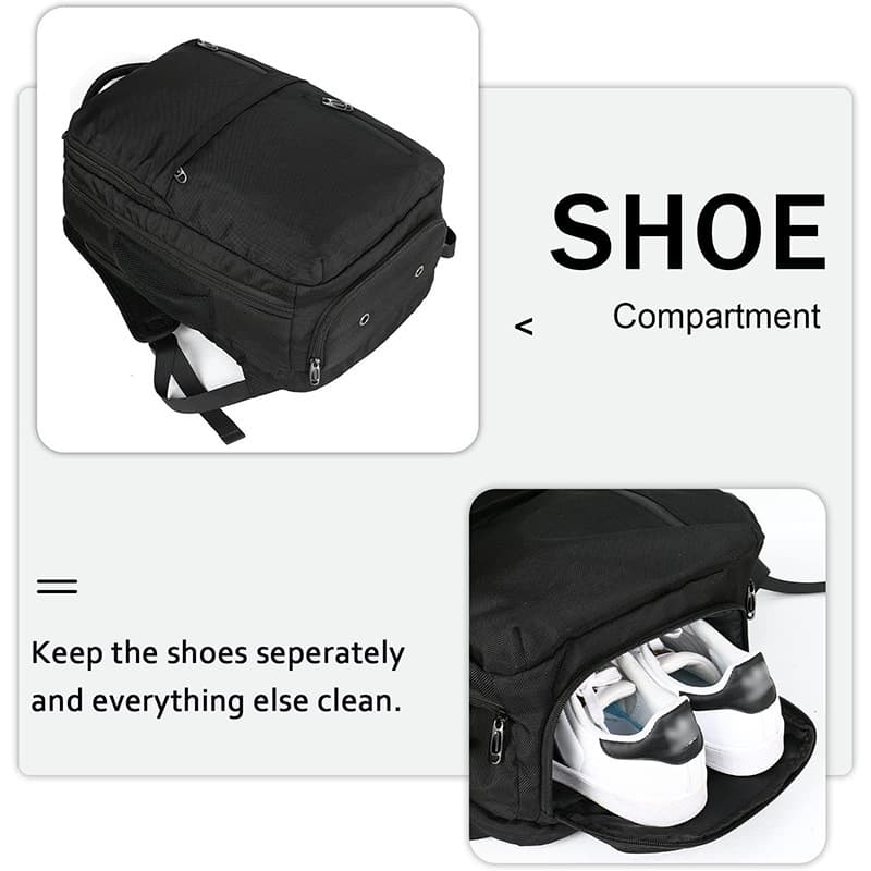 Spot travel laptop backpack 17-inch carry-on luggage backpack business weekend overnight luggage bag 5