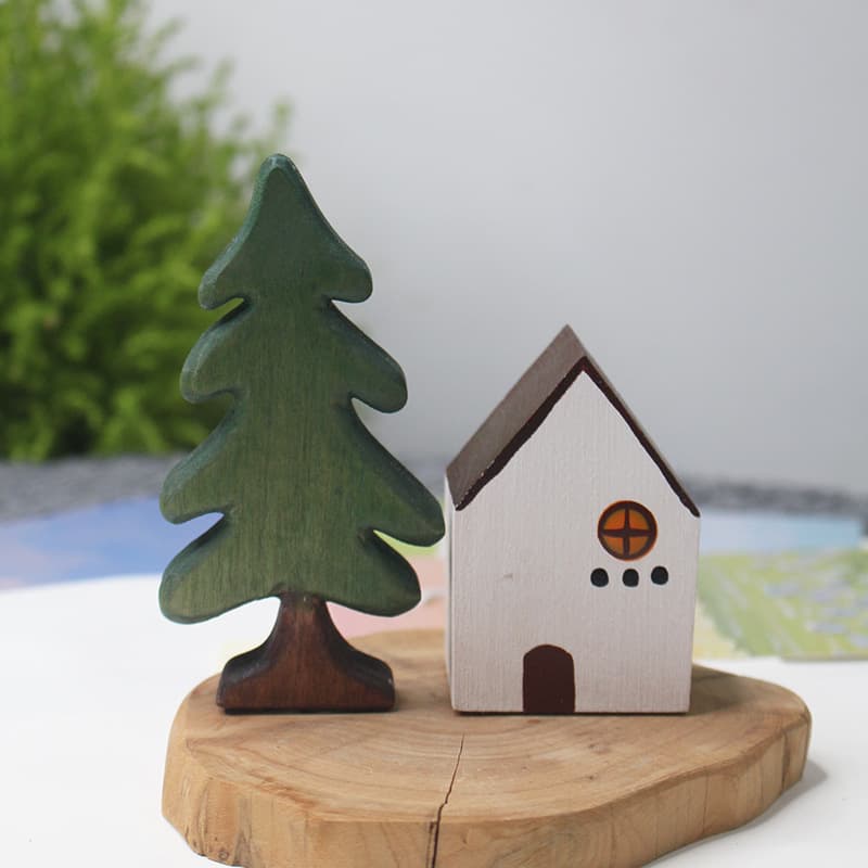 Aoki Fan Christmas ornaments decoration gifts desktop window display station Christmas tree material small pine tree gift 5