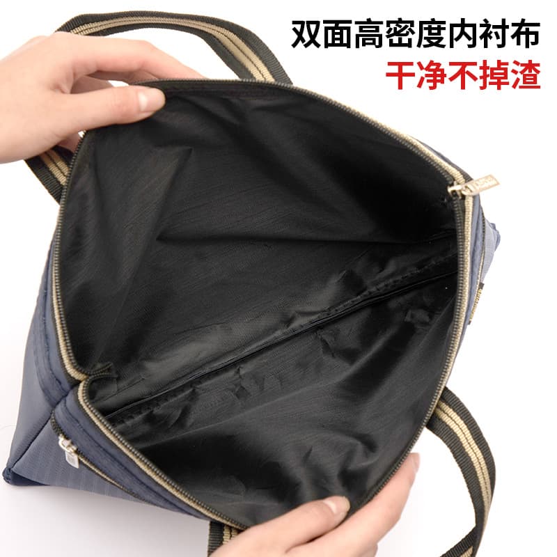 Yan handbag Oxford cloth briefcase conference information bag printing waterproof free design can print logo 4