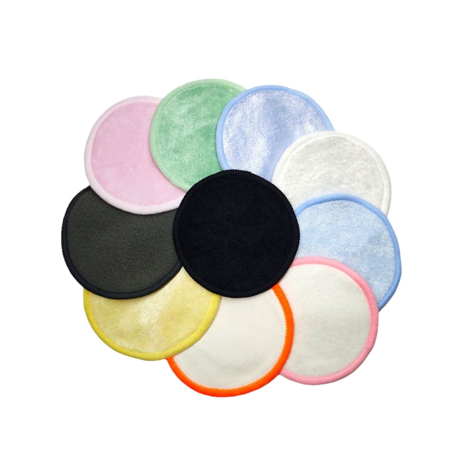 Cross-border supply of bamboo fiber makeup remover cotton pads manufacturers wholesale reusable facial three-layer cleansing bamboo charcoal fiber 6