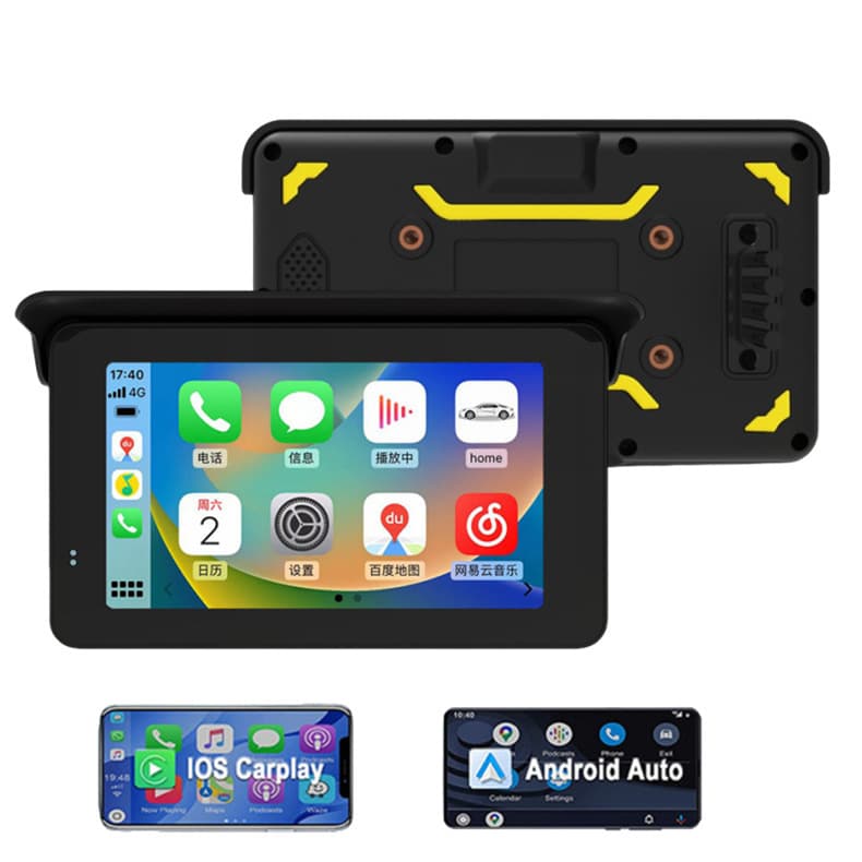 Wholesale motorcycle and motorcycle riding car wireless carplay projection screen 5-inch portable waterproof GPS navigator 6