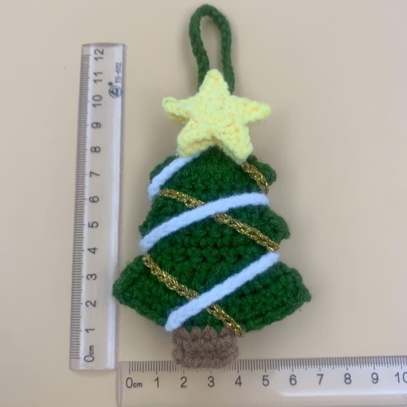 Knitting Christmas tree Christmas decoration accessories diy wool needle pendant pendant shape creative creative handmade 4