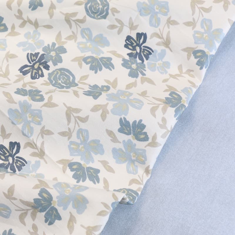 2.35 meters wide fabric, pure cotton rose floral plaid fabric, home textile bed sheet, quilt cover, pillowcase, curtain printing 4