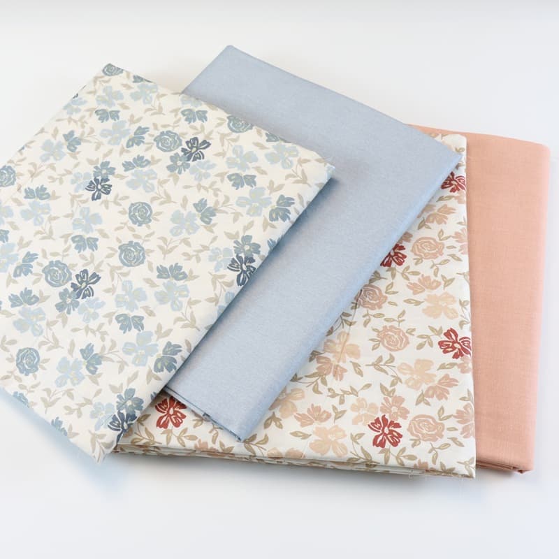 2.35 meters wide fabric, pure cotton rose floral plaid fabric, home textile bed sheet, quilt cover, pillowcase, curtain printing 1