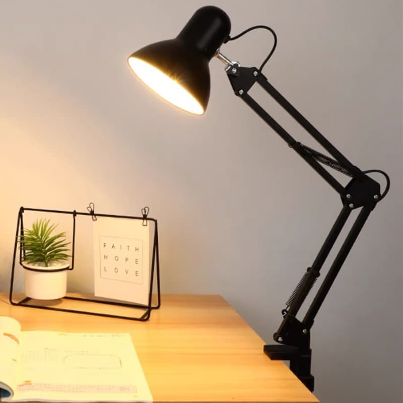 Eye protection desk lamp for study, dedicated to college students dormitory desk, bedroom bedside reading and working home American-style LED lamp 9