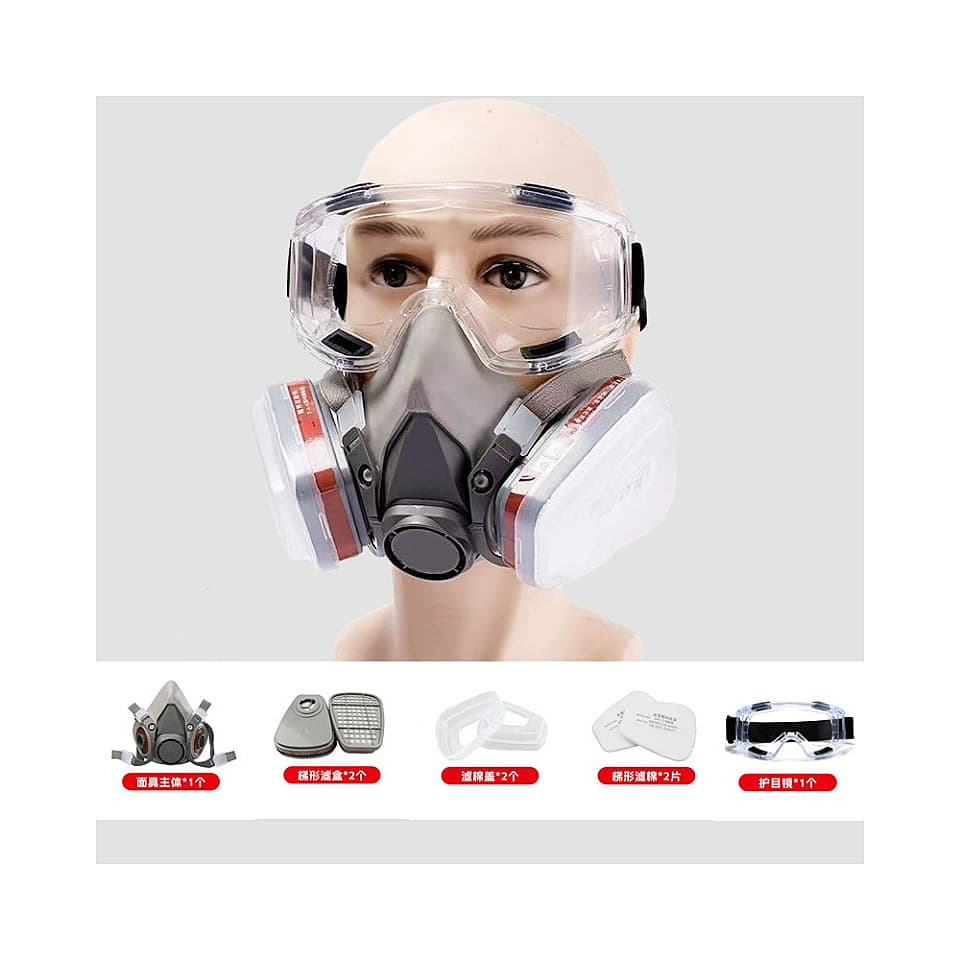 6200 protective mask dust smoke poison mouth mask respirator fire paint industrial coal mine biochemical EU certification 10