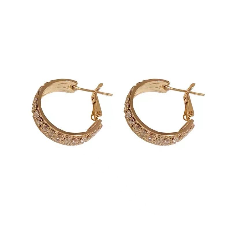 s925 silver needle micro-studded with diamonds, exquisite and fashionable earrings, high-end, versatile and personalized earrings, female internet celebrity new style 6