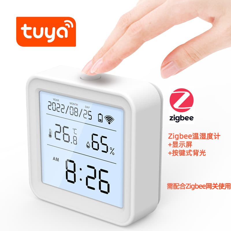 Tuya Smart Home WiFi Temperature and Humidity Detector Remote Home Indoor Wireless Zigbee Thermohumidity Meter 10