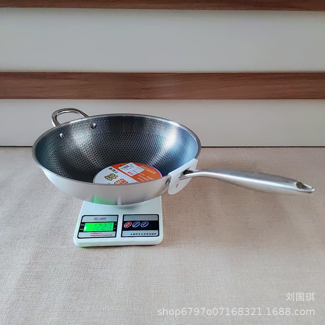 34 Honeycomb Wok Metal Wok Kitchen Supplies 39 Yuan Model Honeycomb Non-stick Wok 6
