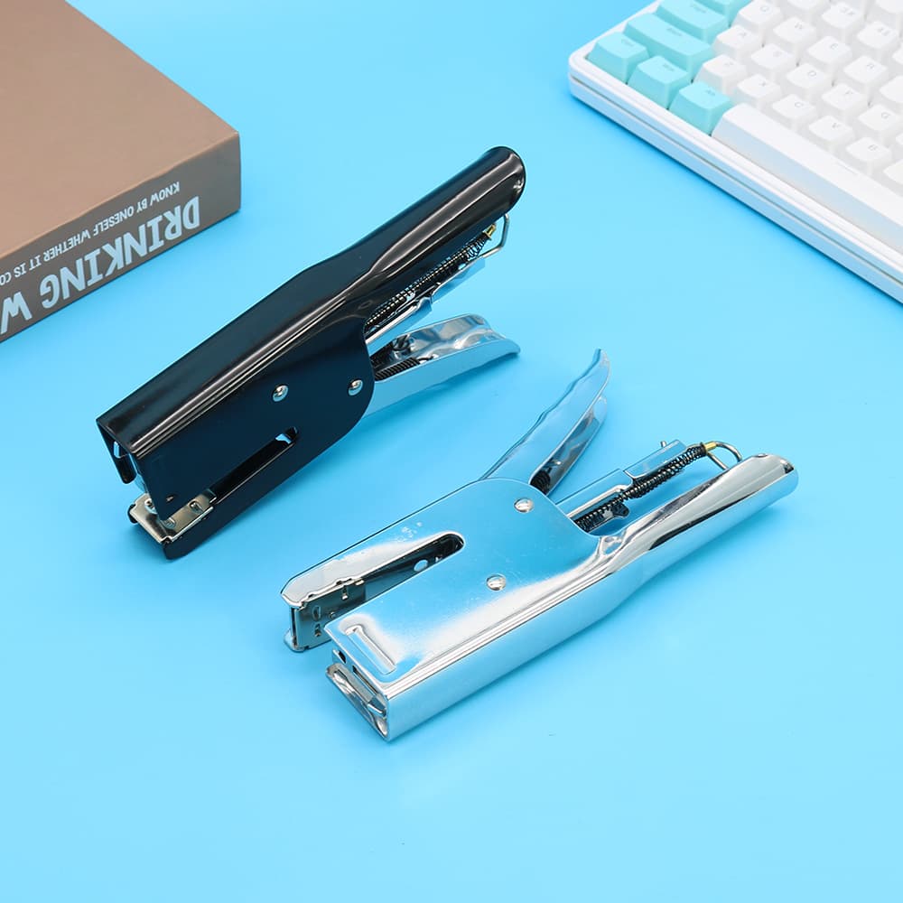 9817 Cross-border commercial stapler stapler labor-saving handheld stapler puncher for takeout order packaging 5