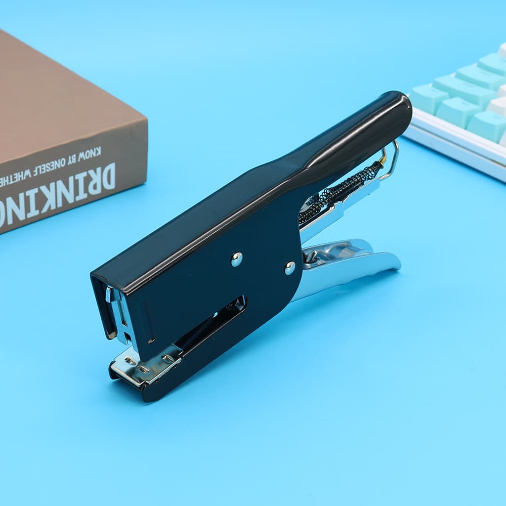 9817 Cross-border commercial stapler stapler labor-saving handheld stapler puncher for takeout order packaging 7