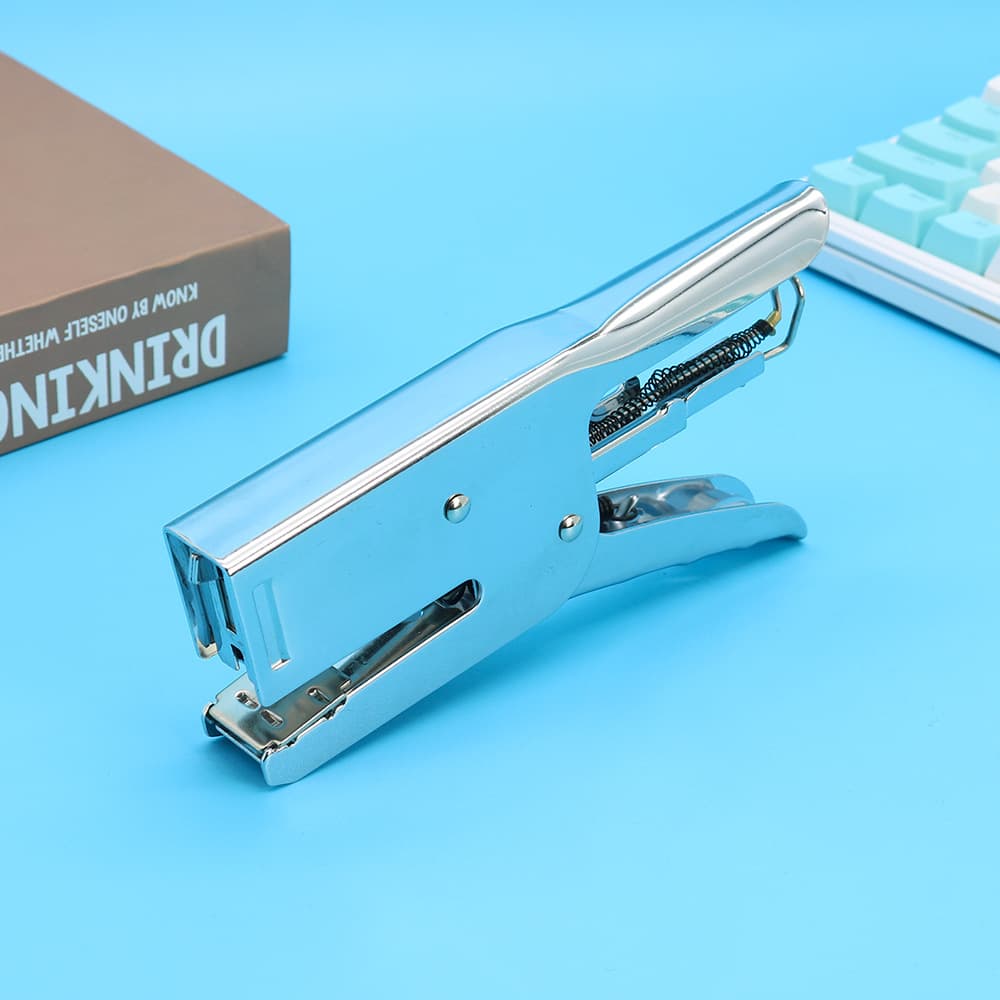 9817 Cross-border commercial stapler stapler labor-saving handheld stapler puncher for takeout order packaging 8