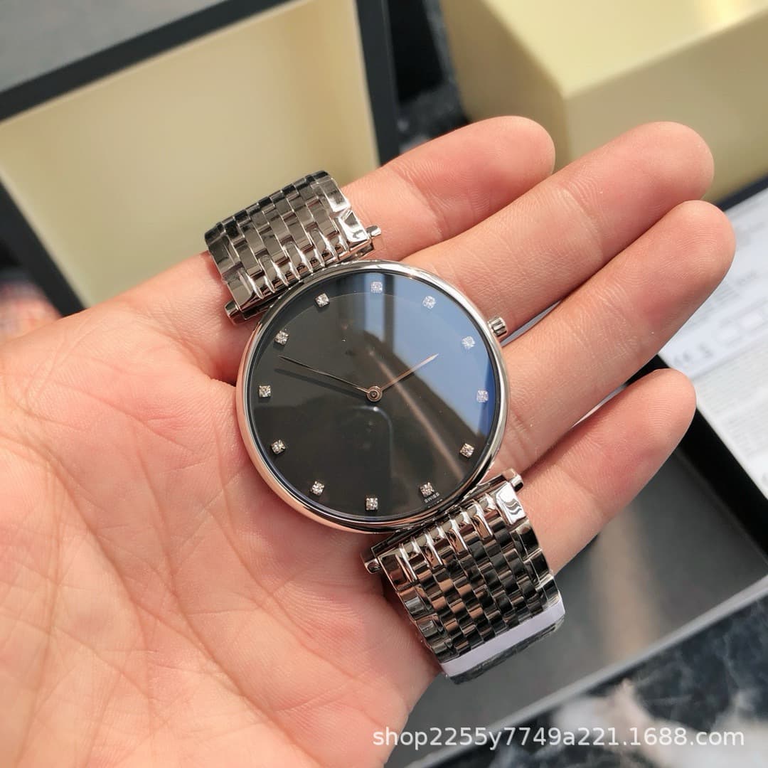Langjia Watch Women's Heart Moon Phase Watch Women's Model with Diamonds High-Quality Classic Masterpiece Watch Men's Rhythm Tourbillon 7