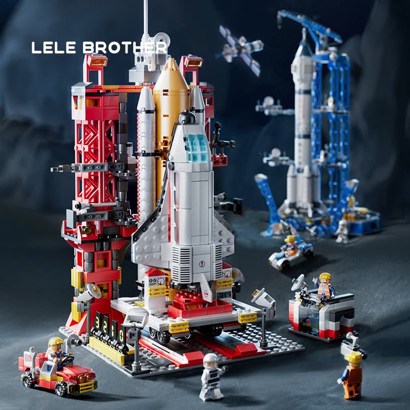 Space Shuttle Building Blocks Toy Assembled Educational Puzzle Spaceship Chinese Rocket Model Children Boy Birthday Gift 1