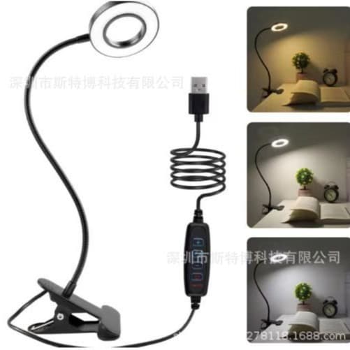 Cross-border special supply of LED fill light clip table lamp USB student desk universal hose table lamp high current and high brightness 4