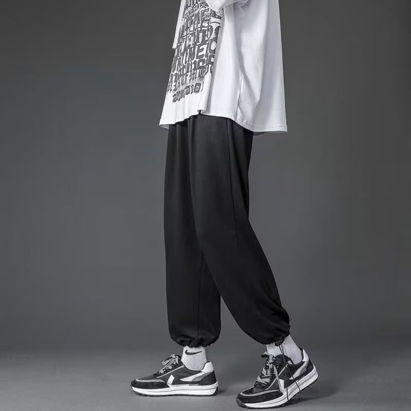 Gray sweatpants trendy straight-leg loose summer drape thin sports casual long pants men's dating spot wholesale 7