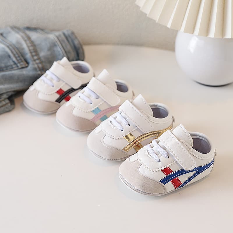 Spring and Autumn New Men's and Women's Baby Sports Shoes Color Matching Soft Sole Baby Shoes Soft Sole 0-1 Years Old Toddler Shoes Don't Drop Single Shoes 6