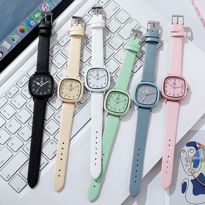 Milk tea color watch, ins style, good-looking, female model for exams for middle and high school students, forest style, small fresh niche design 5