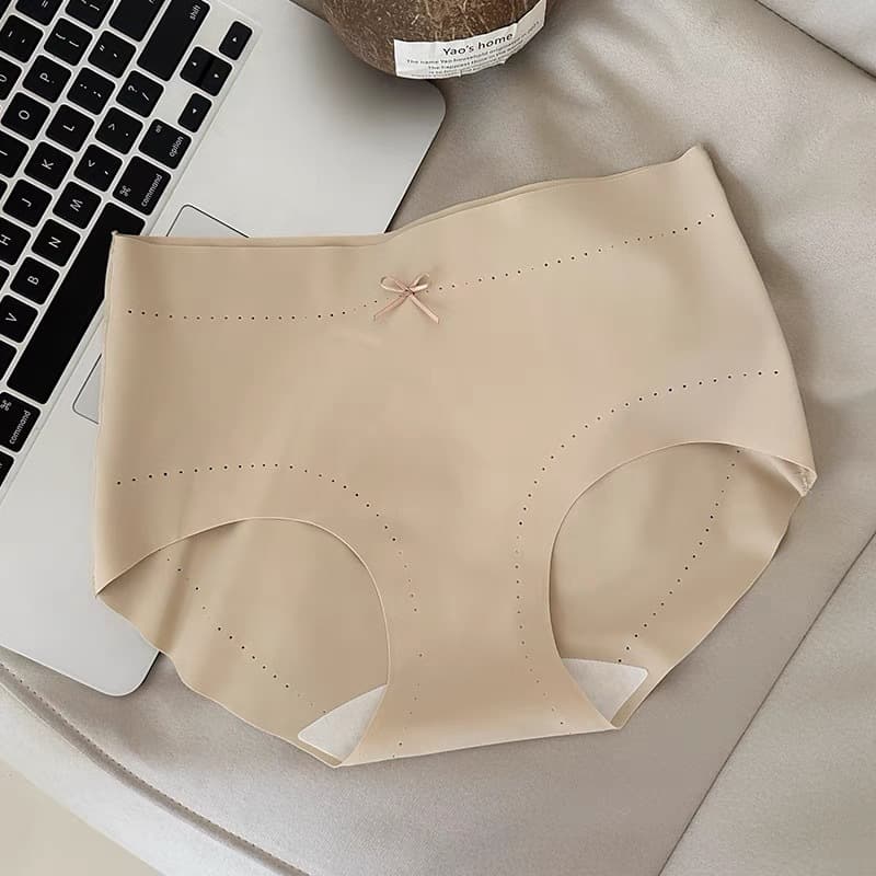 Level 10A ~ Antibacterial Seamless Underwear Women's Briefs Four Seasons Thin Style Girls Yoga Butt Lift Ice Silk One Piece Women 9