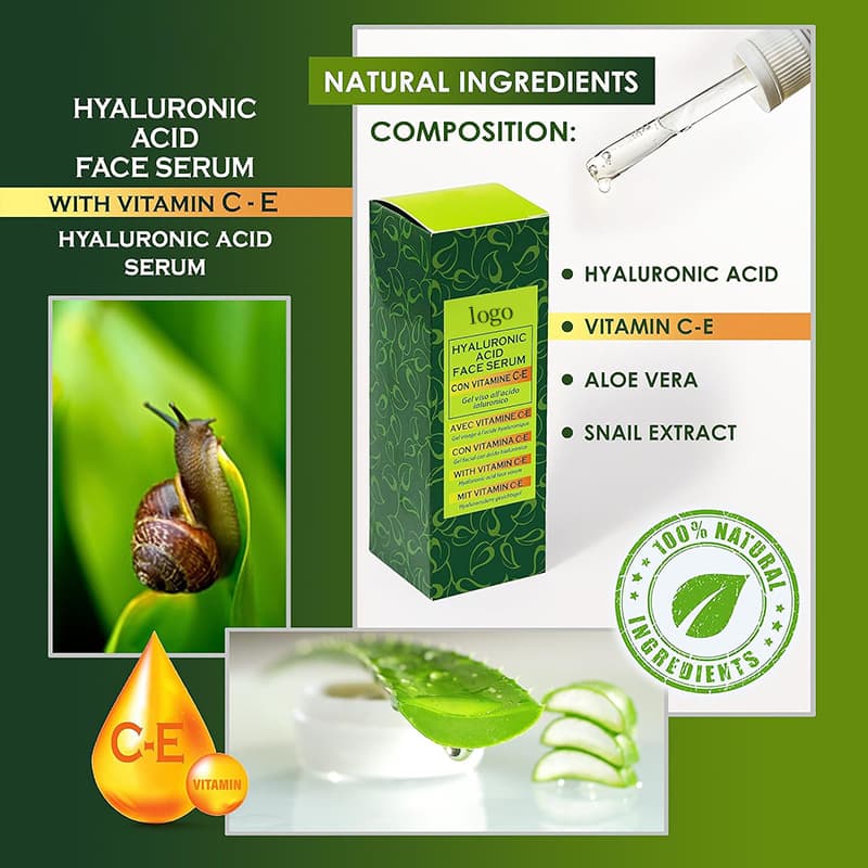 Cross-border patch brand vitamin C snail mucus whitening essence hyaluronic acid aloe vera hydrating repair amazon 5