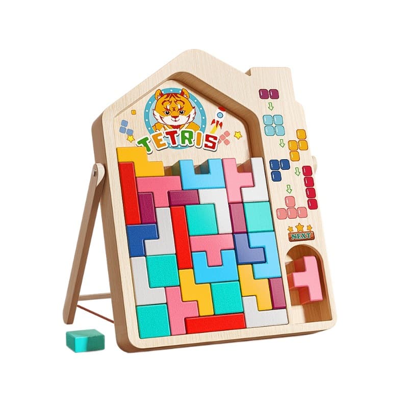 Tetris building block puzzle children's assembly 3-year-old 6-year-old boy and girl Montessori early education thinking educational toy gift 6
