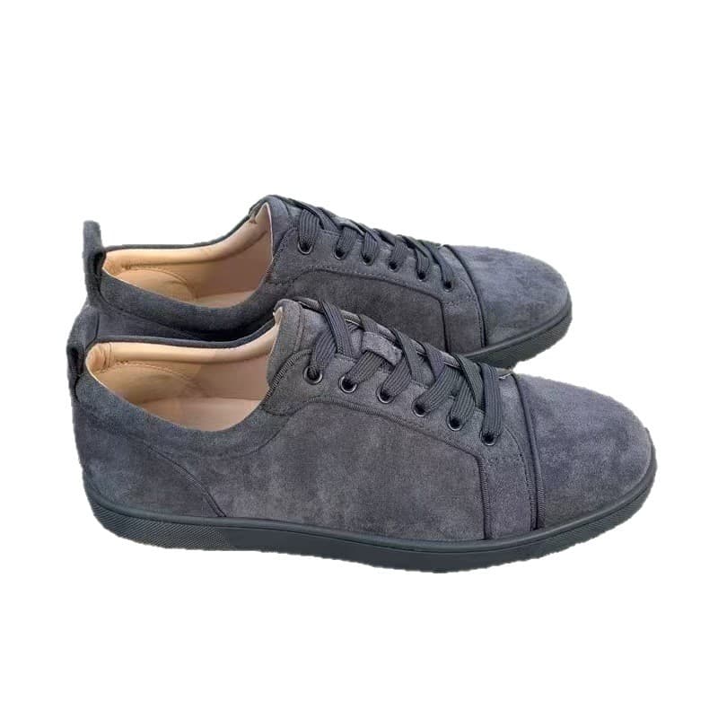 Foreign trade European station cl red-soled shoes electric embroidery low-top high-top men's shoes red-soled couple trend rivets casual laces 6