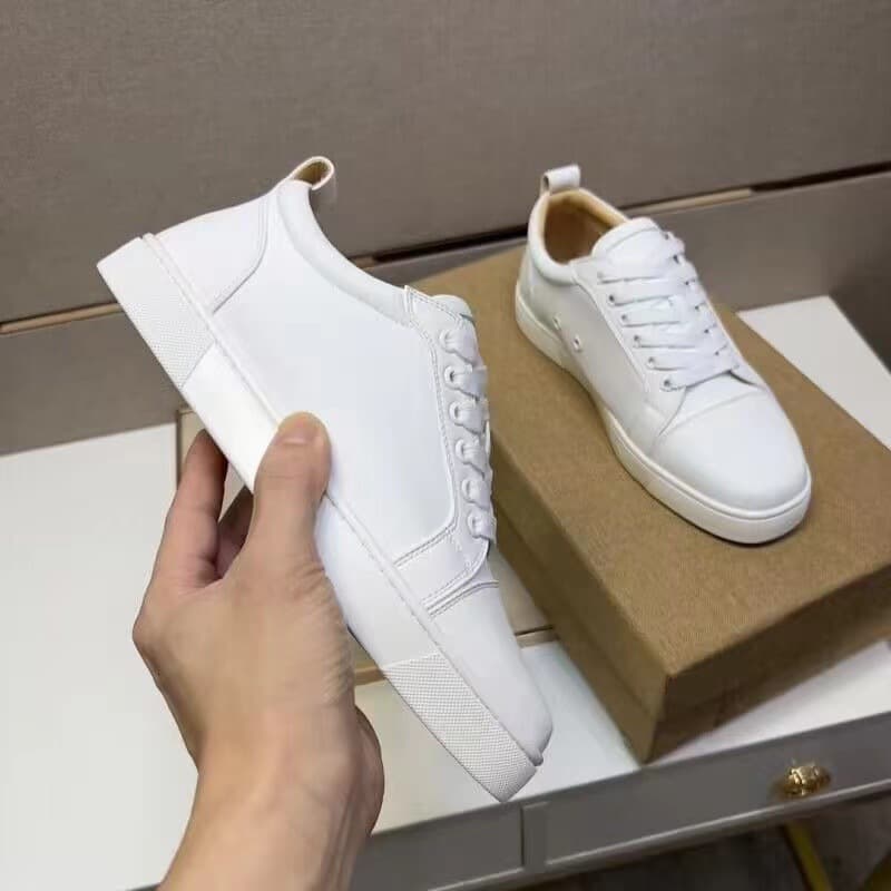 Foreign trade European station cl red-soled shoes electric embroidery low-top high-top men's shoes red-soled couple trend rivets casual laces 9