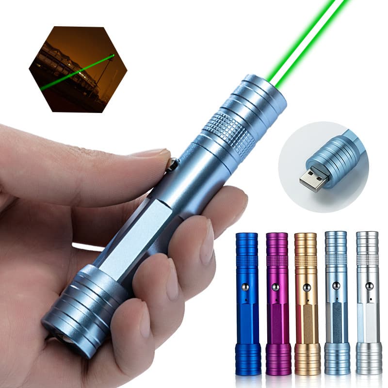 720 Green Light USB Retractable Tail Cap Rechargeable Laser Flashlight Laser Light Sales Pen Laser Flashlight Pointer 1