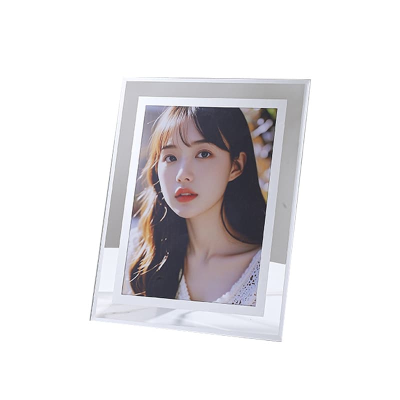 Transparent glass photo frame table 10-inch empty frame simple 56-inch 7-inch 8-inch a4 photo frame crystal high-end photo frame 6