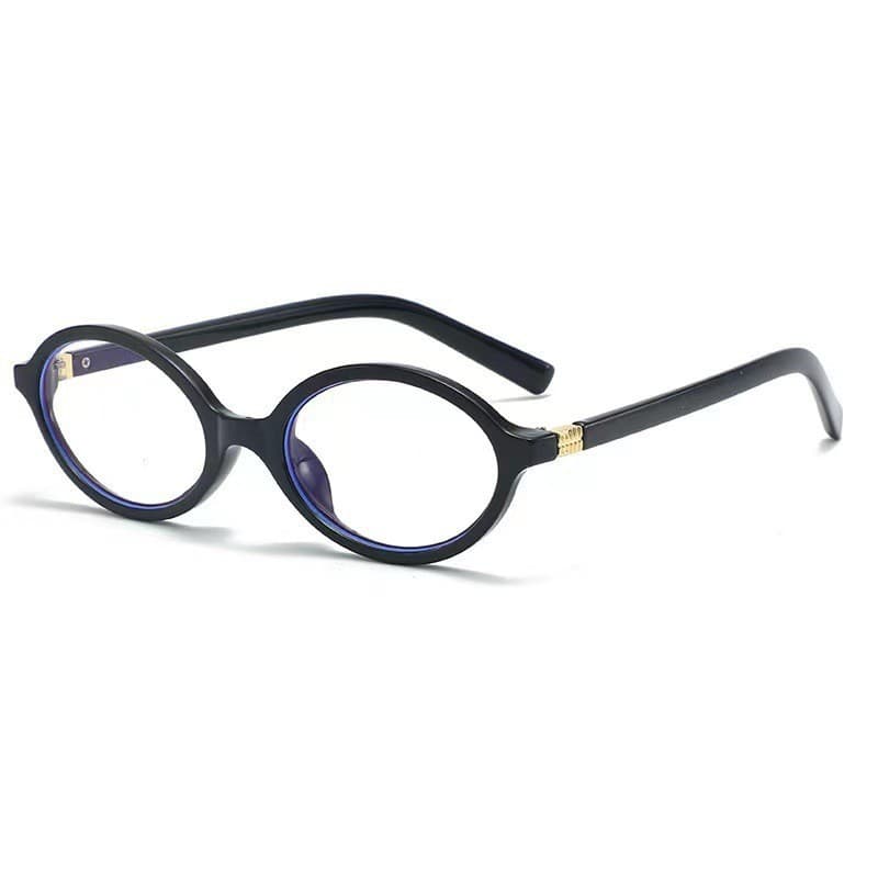 Retro Korean style plain glasses frame nerd book myopia mirror oval flat mirror Douyin same style small frame glasses frame for women 8