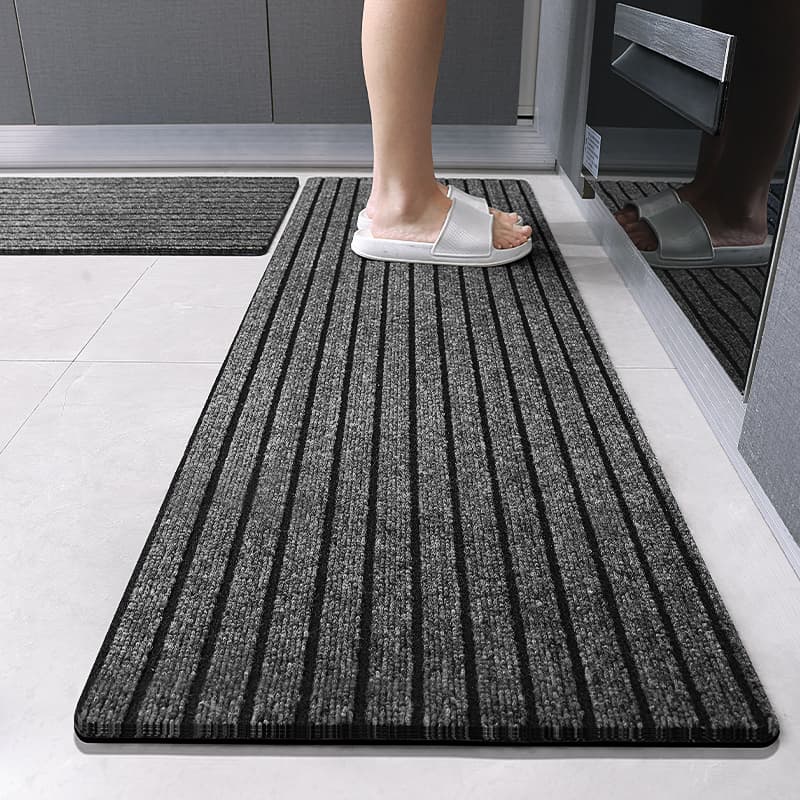Kitchen floor mats are water-absorbent, non-slip and oil-proof, wipeable, washable and stain-resistant foot mats, entrance door mats, entrance door carpets, household 2