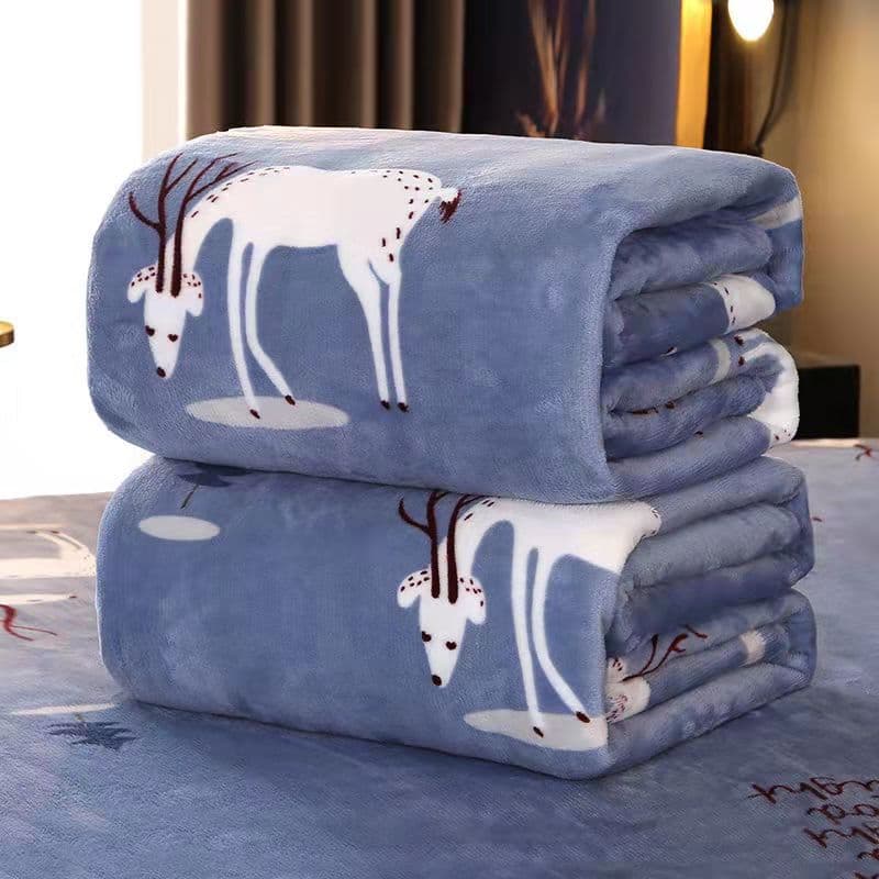 Flannel Blanket Air Conditioning Cover Blanket Children's Blanket Lunch Break Thickened Coral Fleece Gift Blanket Manufacturer Wholesale Support Dropshipping 3