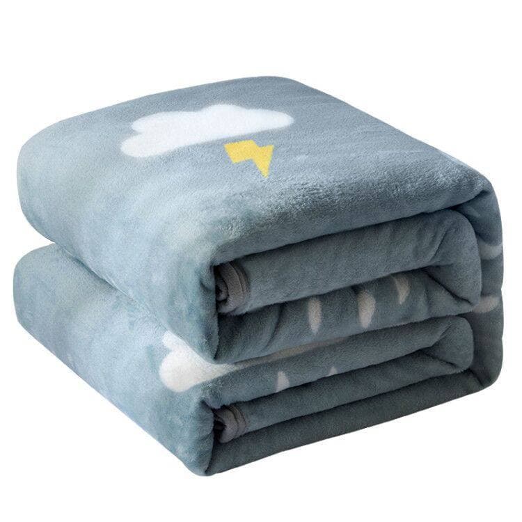 Flannel Blanket Air Conditioning Cover Blanket Children's Blanket Lunch Break Thickened Coral Fleece Gift Blanket Manufacturer Wholesale Support Dropshipping 6