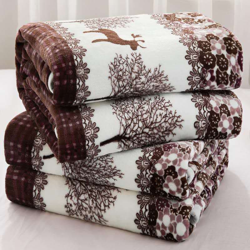 Flannel Blanket Air Conditioning Cover Blanket Children's Blanket Lunch Break Thickened Coral Fleece Gift Blanket Manufacturer Wholesale Support Dropshipping 7