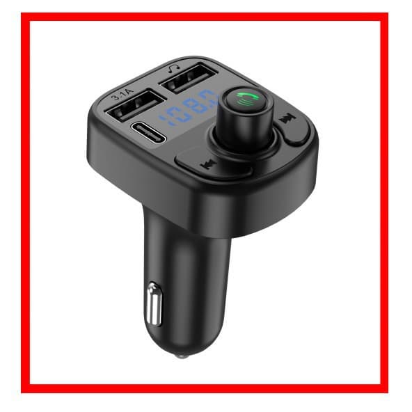 X8 Car MP3 Fast Charging Car Bluetooth 5.0 Hands-Free Car FM Transmitter Car FM Player 7