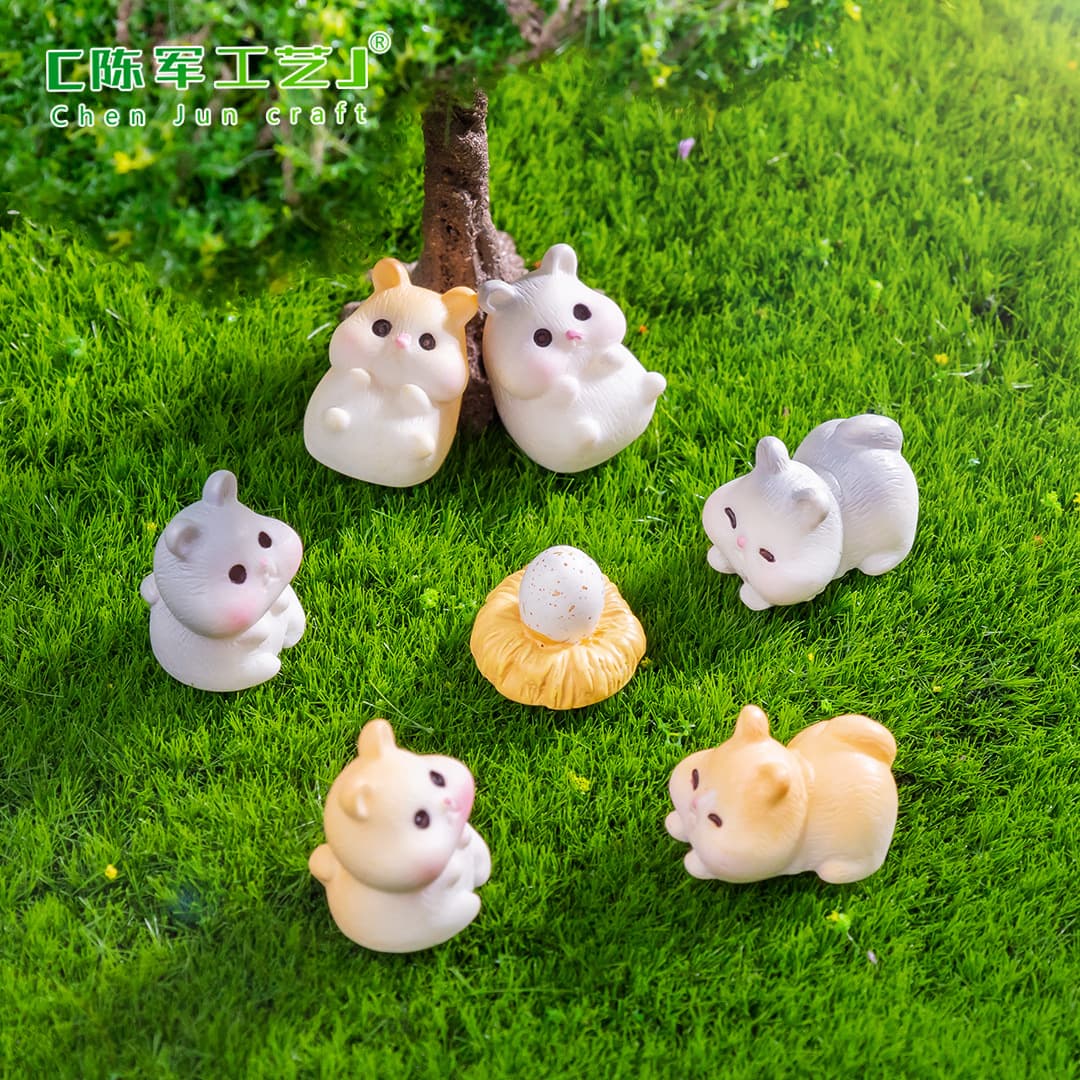Micro landscape creative cute little rabbit animal gardening landscaping diy decoration accessories mini miniature ornaments 5