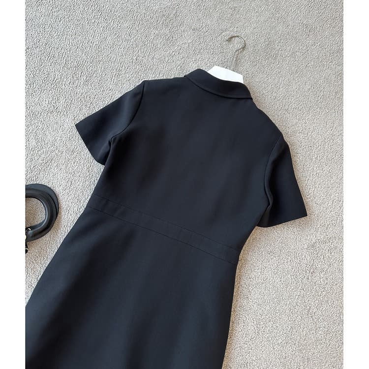 Spot cattle goods C grade! D*O* elegant Italian D blended short-sleeved dress dropshipping 4