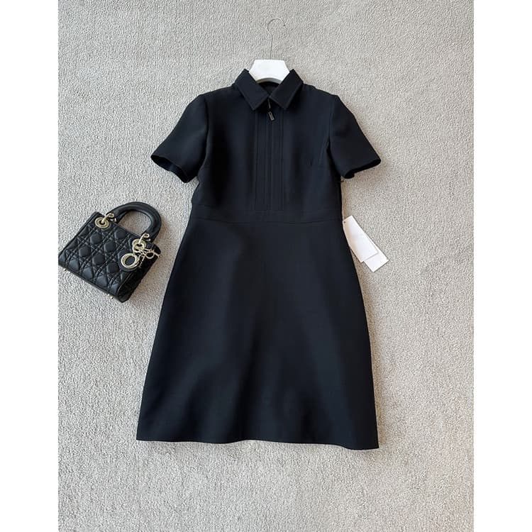 Spot cattle goods C grade! D*O* elegant Italian D blended short-sleeved dress dropshipping 7