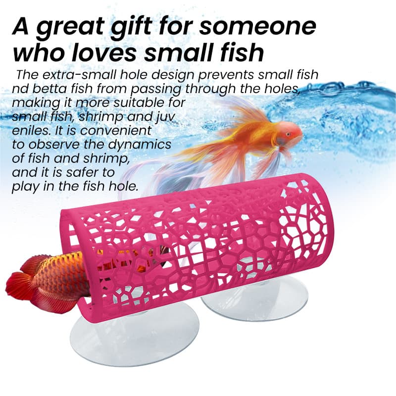 Amazon new product Fish tunnel toys fish hiding tunnel toys aquarium decorative fish tank accessories 3
