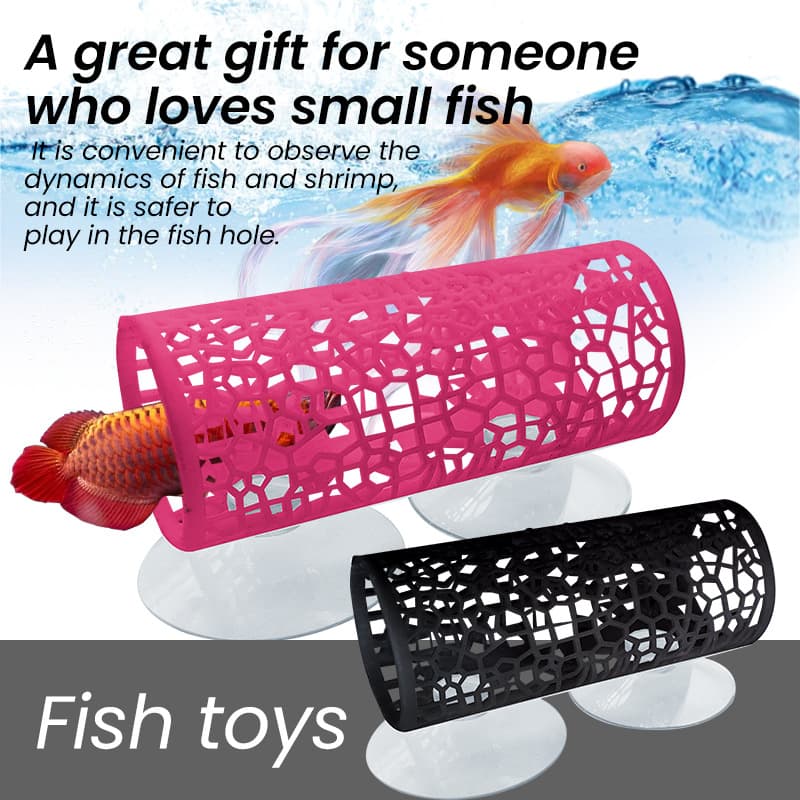 Amazon new product Fish tunnel toys fish hiding tunnel toys aquarium decorative fish tank accessories