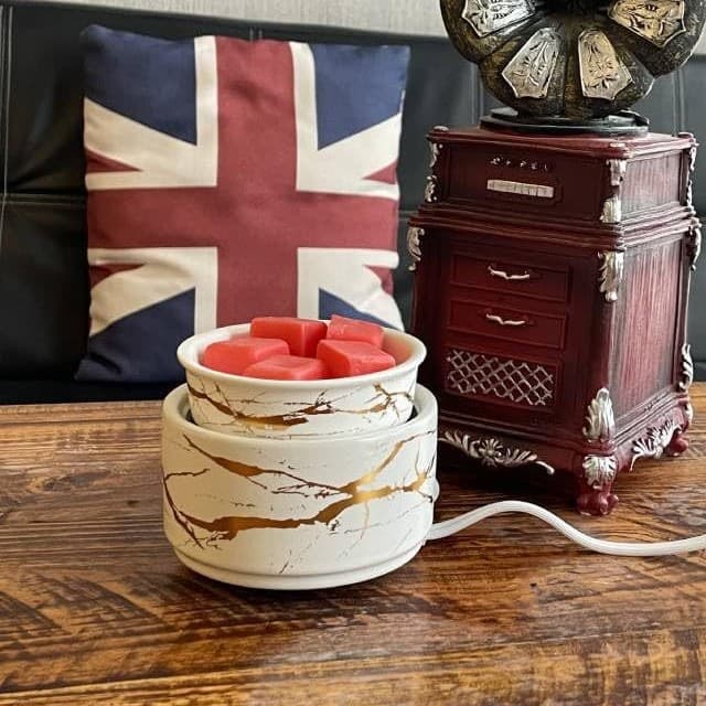 Household small aromatherapy machine aromatherapy candle wax melter ceramic heater essential oil diffuser ceramic three-in-one 4