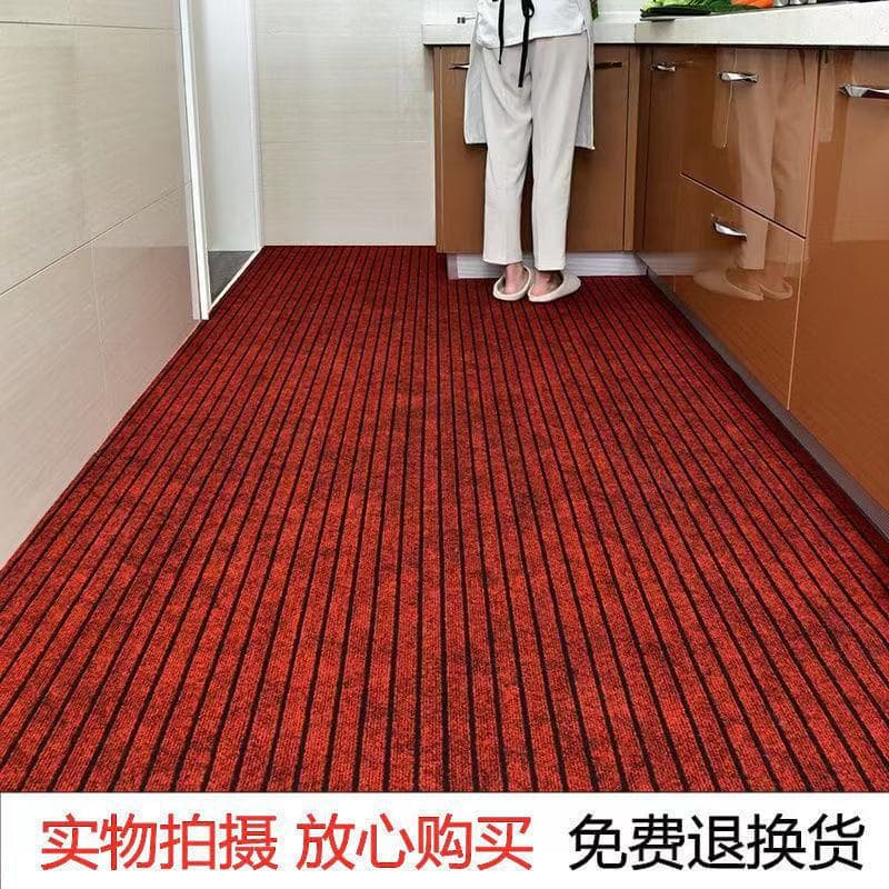 Kitchen floor mats, non-slip and oil-proof floor mats, wipeable and washable floor mats, household floor absorbent mats, fully paved carpets 8