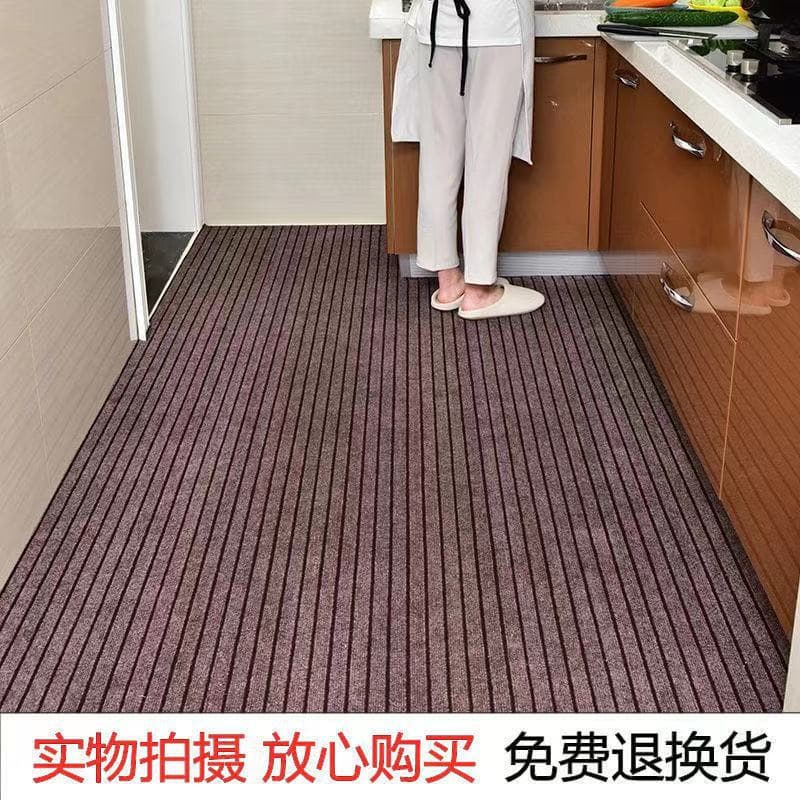 Kitchen floor mats, non-slip and oil-proof floor mats, wipeable and washable floor mats, household floor absorbent mats, fully paved carpets 9