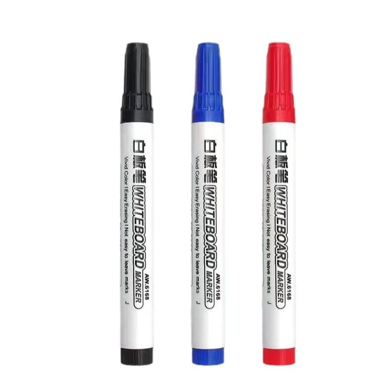 Whiteboard pen wholesale easy-to-wipe blackboard pen large-head pen teaching teacher office supplies water-based black marker pen 6