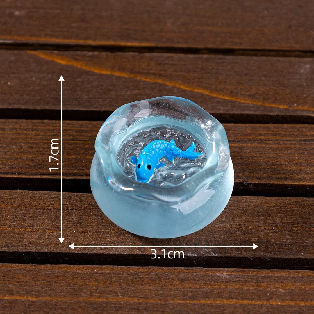 Micro landscape creative simulation small fish tank goldfish house landscaping diy decoration accessories mini desktop small ornaments 2