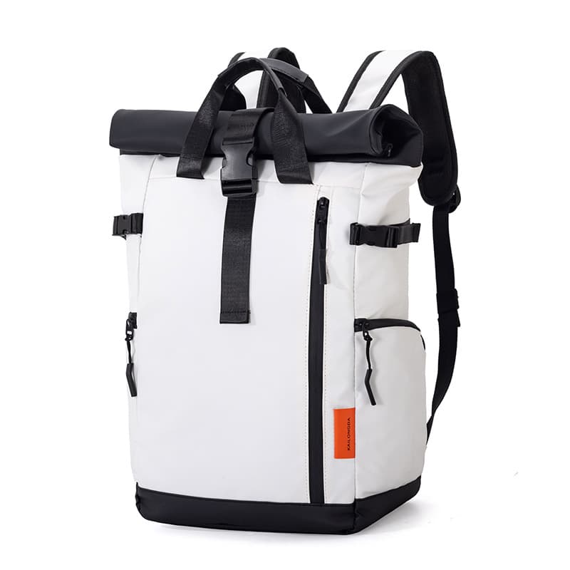 Cross-border trendy rolled edge backpacks for men and women large-capacity school bags outdoor travel backpacks commuter laptop bags 9